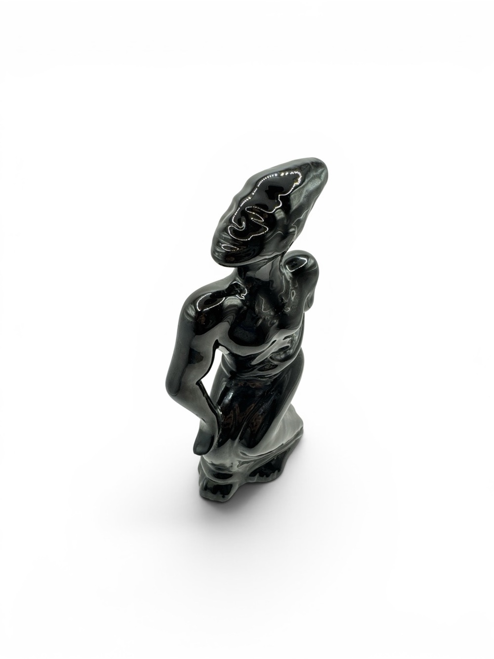 Vintage 1960s 1970s Mid Century Blackmoor Black America Porcelain Figurine 10.5” - Picture 2 of 8